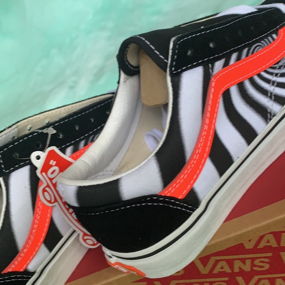 VANS STYLE 36 Swirl Black/Fiery Coral Men’s - Picture 11 of 16
